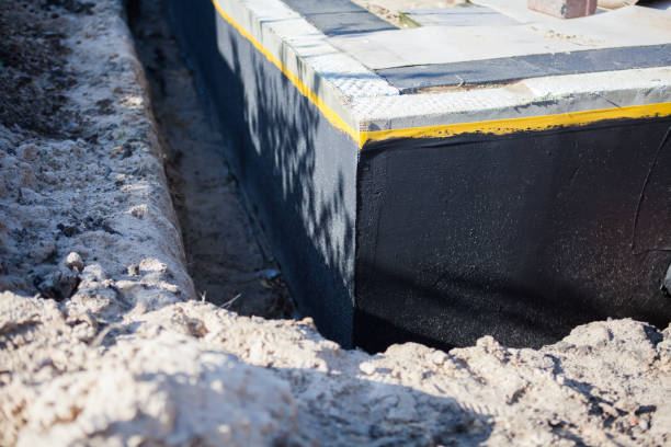 Residential Wet Basement Repair installation at a Troy, OH home by SJ Waterproofing Pros